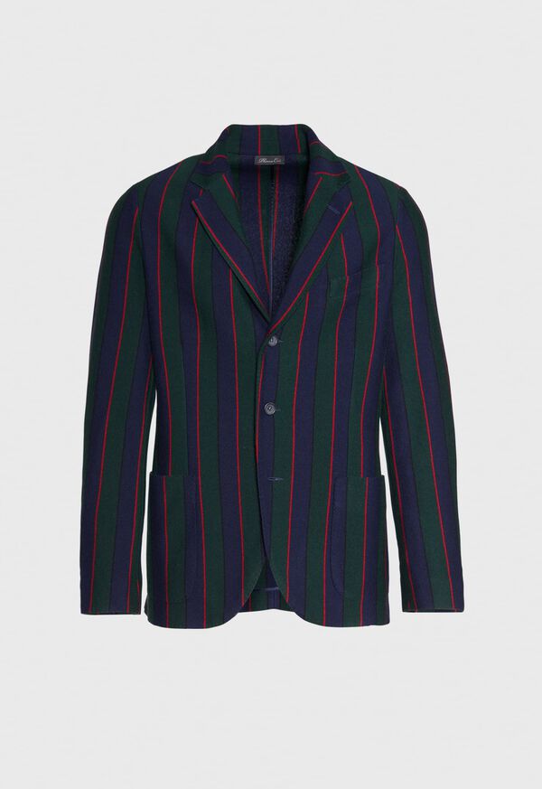 Paul Stuart Rice Stitch Merino Wool Stripe Blazer, image 1