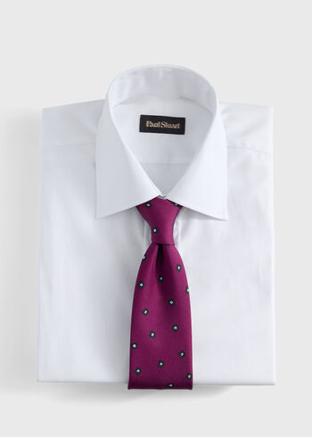 Paul Stuart Silk Floral Medallion Print Tie
