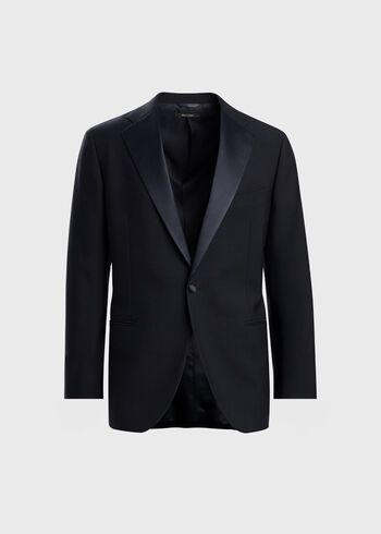 Paul Stuart All Year Wool Tuxedo with Satin Notch Lapel