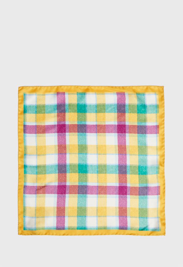 Paul Stuart Multi Plaid Pocket Square, image 2