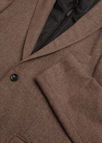 Paul Stuart Cashmere Tan Melange Vest Jacket, thumbnail 4