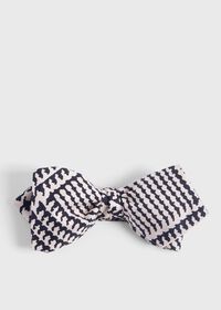 Paul Stuart Printed Silk Glen Plaid Bow Tie, thumbnail 1