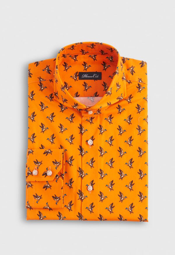 Paul Stuart Printed Geese Brushed Cotton Shirt, image 1