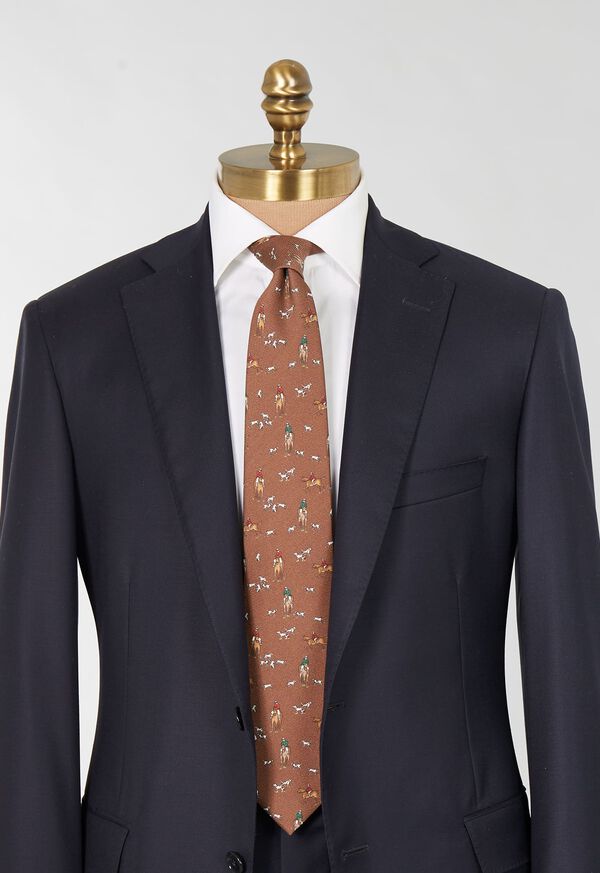 Paul Stuart Printed Silk Riding Scene Tie, image 2
