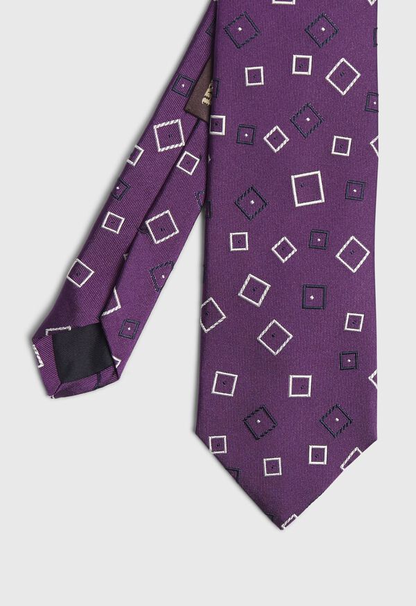Paul Stuart Purple Square Tie, image 1