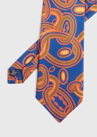 Paul Stuart Oval Deco Print Silk Tie, thumbnail 1