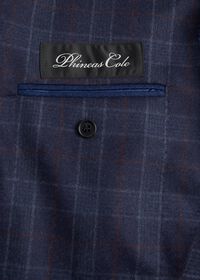 Paul Stuart Navy Plaid Wool Suit, thumbnail 4
