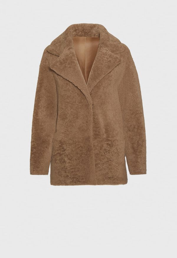 Paul Stuart Short Reversible Shearling Jacket, image 1