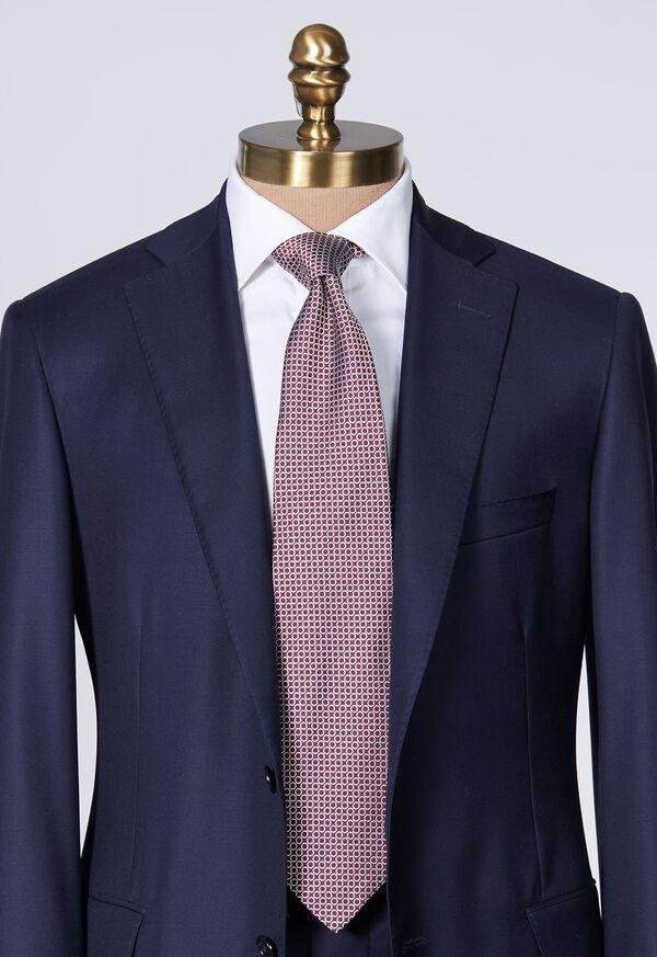 Paul Stuart Silk Jacquard Deco Rings Tie, image 2