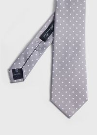 Paul Stuart Printed Silk Dot Tie, thumbnail 1