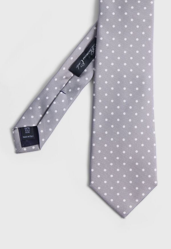 Paul Stuart Printed Silk Dot Tie, image 1
