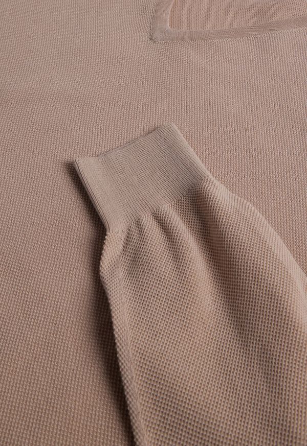Paul Stuart Cotton Piqué V-Neck Sweater, image 2