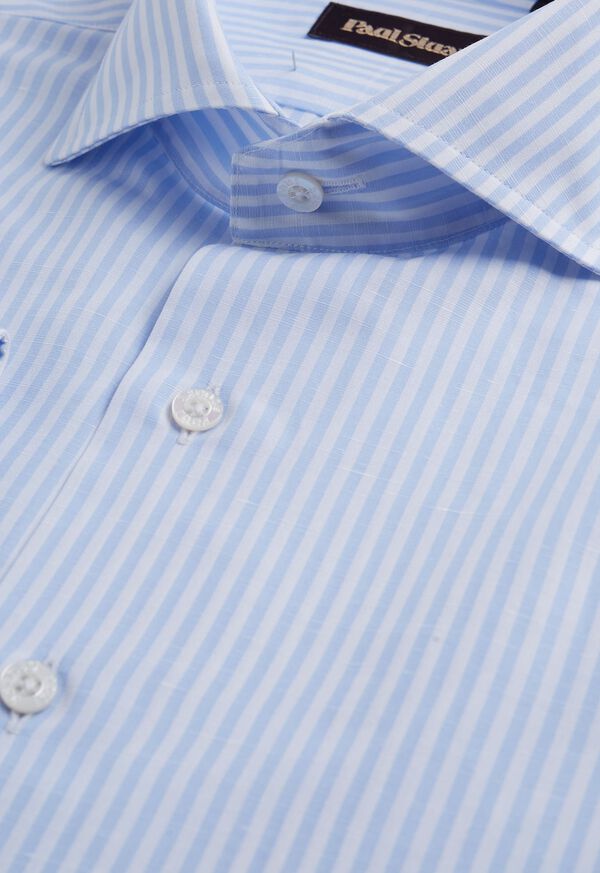 Paul Stuart Bengal Stripe Cotton & Linen Sport Shirt, image 3