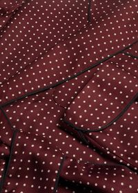 Paul Stuart Burgundy Silk Dot Robe, thumbnail 2