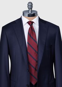 Paul Stuart Woven Silk Regimental Stripe Tie, thumbnail 2