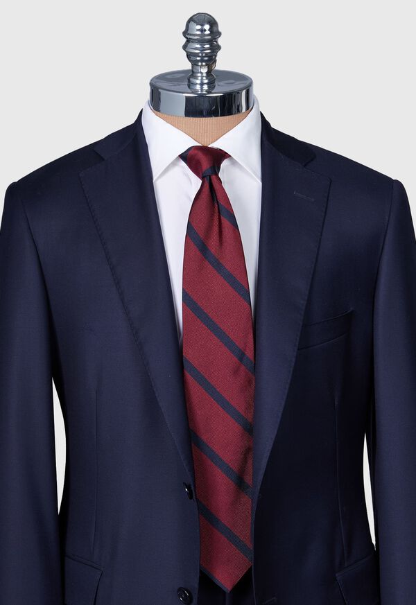 Paul Stuart Woven Silk Regimental Stripe Tie, image 2