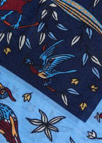 Paul Stuart Wool & Silk Forest Print Pocket Square, thumbnail 3