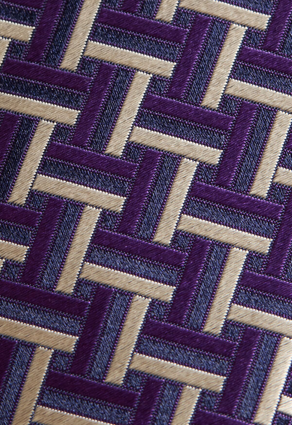 Paul Stuart Woven Silk Basketweave Tie, image 3