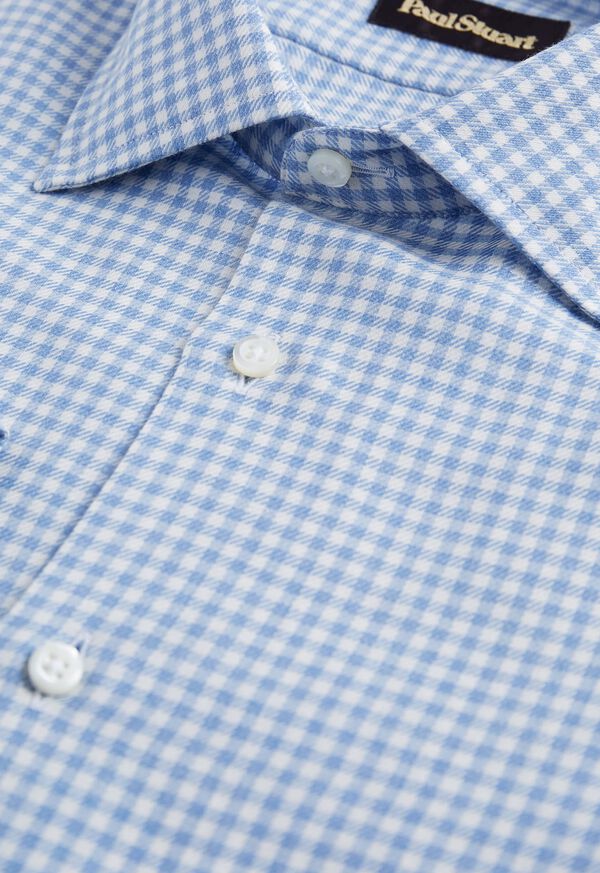 Paul Stuart Cotton and Cashmere Check Dress Shirt, image 2