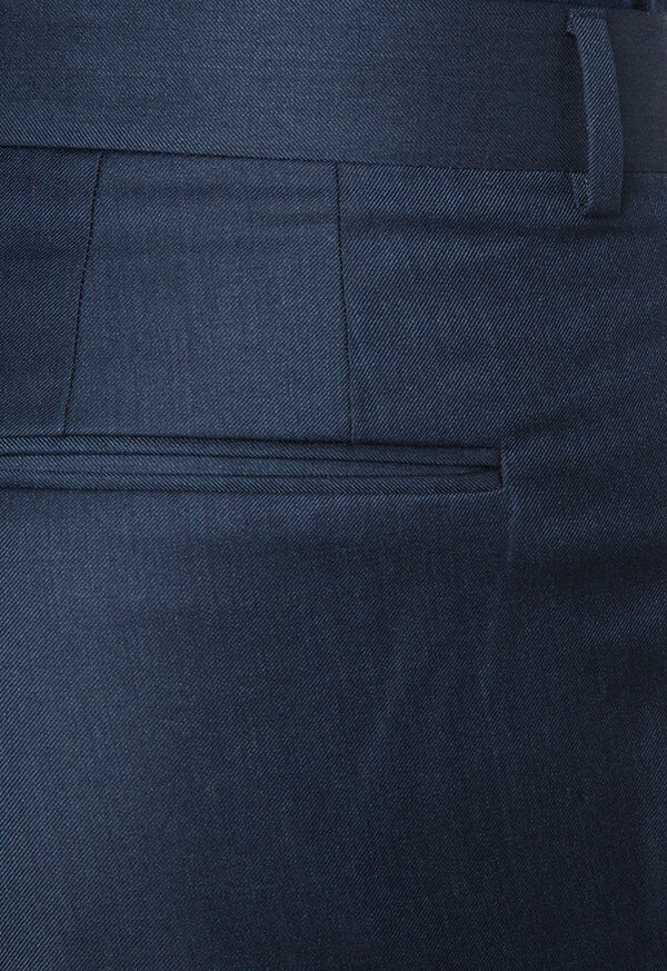 Paul Stuart Medium Blue Pleated Front Trouser, image 3