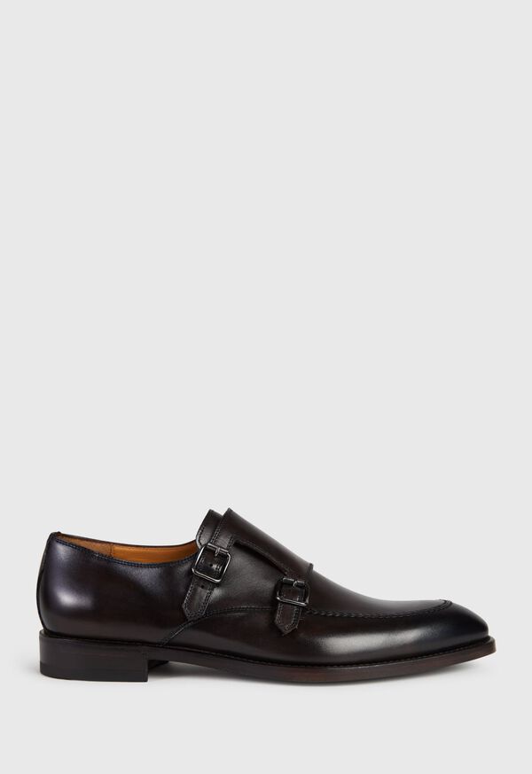 Paul Stuart Morgan Leather Double Monk Strap, image 1