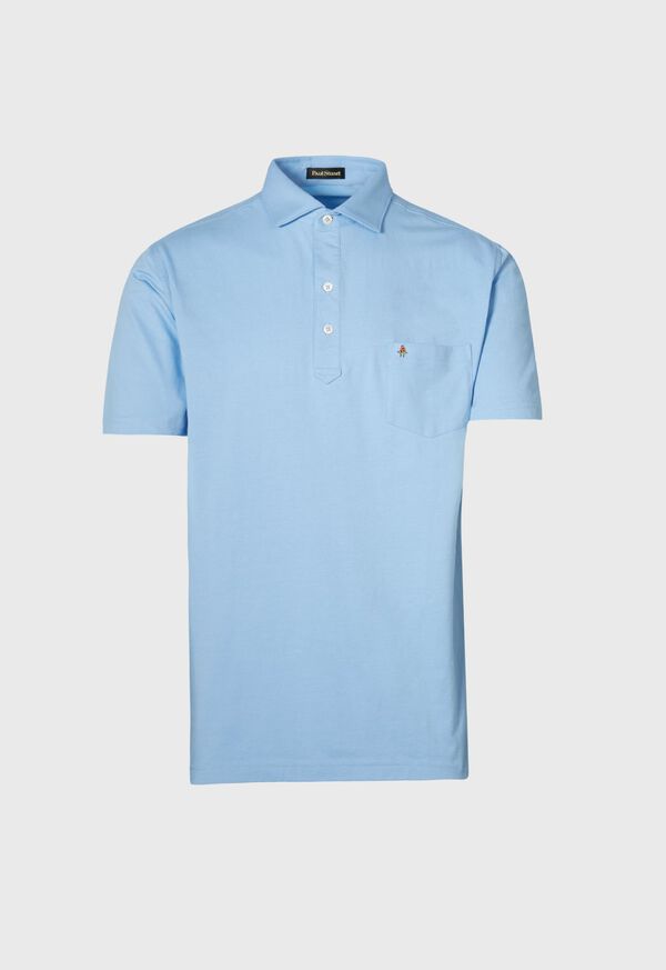 Paul Stuart Pima Cotton Front Pocket Logo Polo, image 1