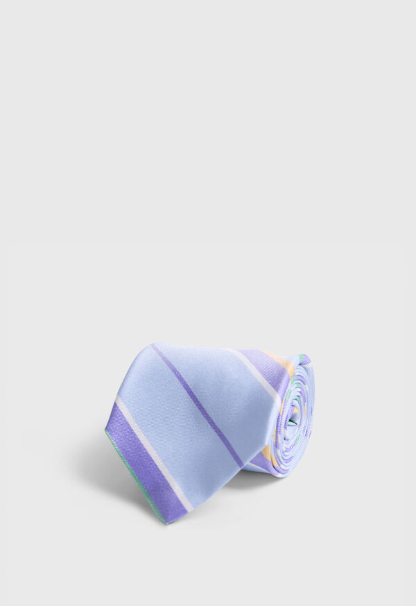 Paul Stuart Woven Silk Oxford Stripe Tie, image 1