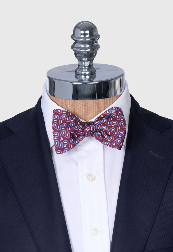 Paul Stuart Printed Silk Teardrop Bow Tie, image 2