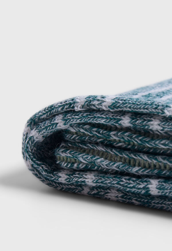 Paul Stuart Linen & Cotton Double Stripe Sock, image 2