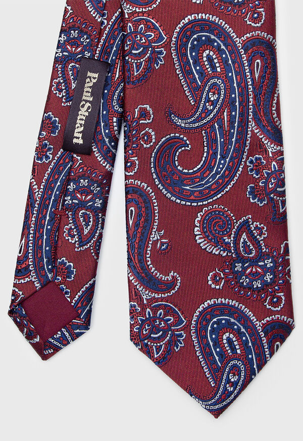 Paul Stuart Silk Paisley Tie, image 2