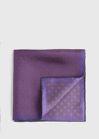 Paul Stuart Printed Silk Tossed Geometric Pocket Square, thumbnail 1