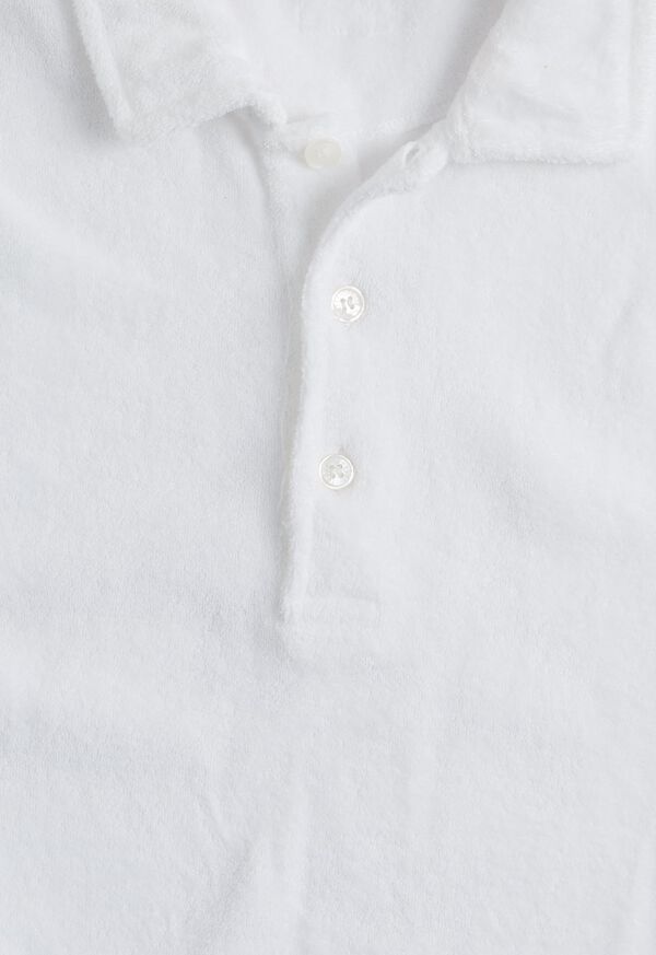 Paul Stuart Cotton Terry Cloth Short Sleeve Polo, image 2