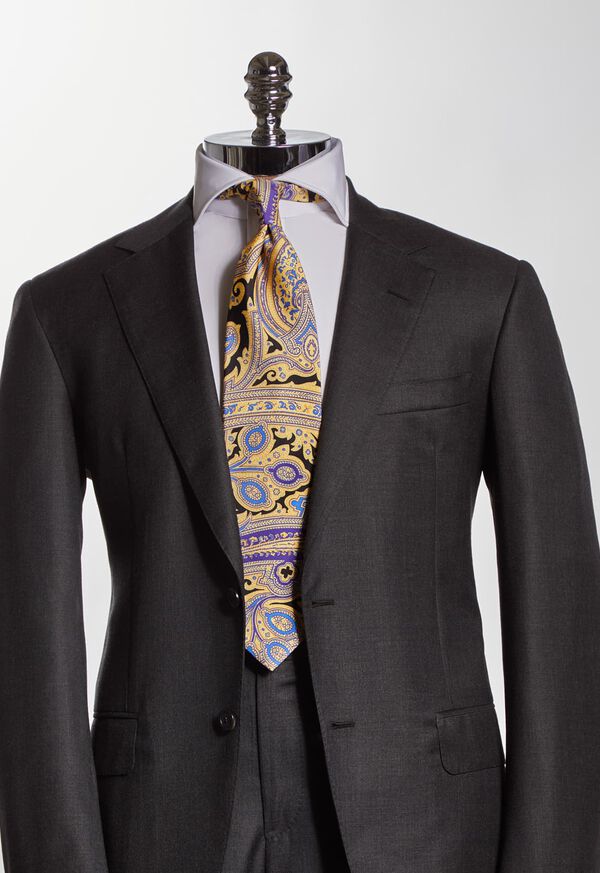 Paul Stuart Silk Paisley Tie, image 2