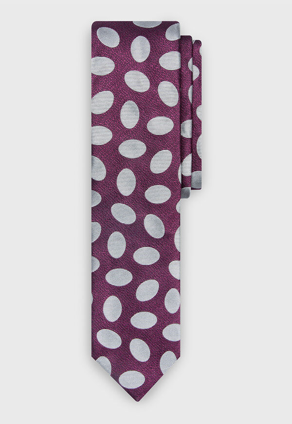 Paul Stuart Oversized Dot Silk Tie, image 1