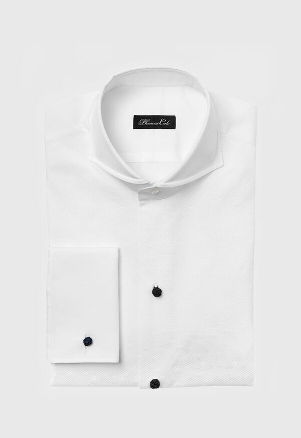 Paul Stuart Piqué Bib Front Cotton Formal Shirt, image 1
