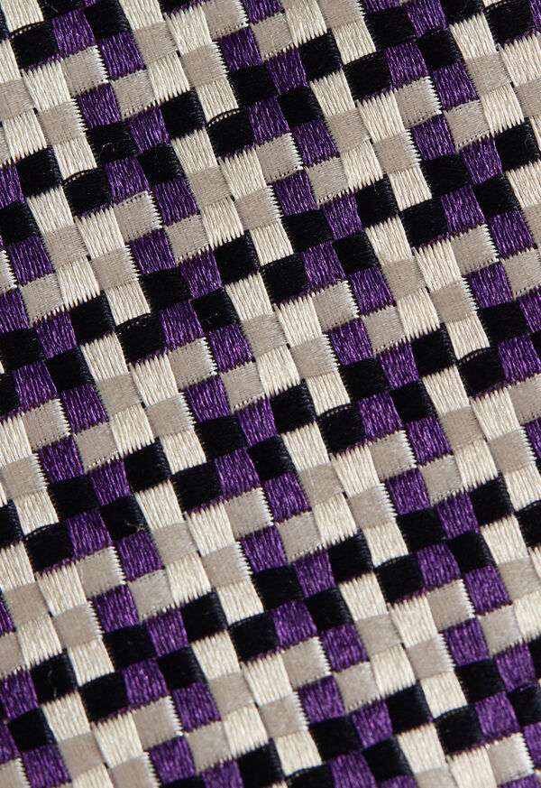Paul Stuart Woven Silk Houndstooth Tie, image 3