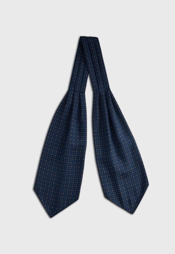 Paul Stuart Micro Medallion Print Silk Ascot, image 2