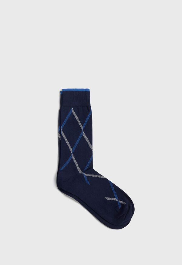 Paul Stuart Cotton Blend Argyle Sock, image 1