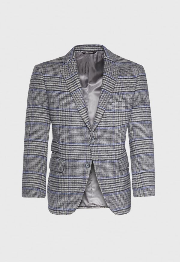Paul Stuart Purple Plaid Cashmere Sport Jacket, image 1