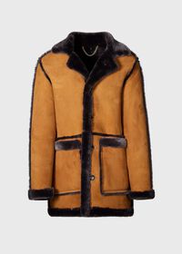 Paul Stuart Shearling Coat with Trim, thumbnail 1
