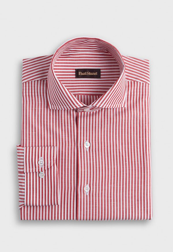 Paul Stuart Bengal Stripe Cotton & Linen Sport Shirt, image 1