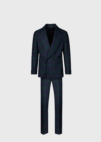 Paul Stuart Black Watch Shawl Collar Tuxedo