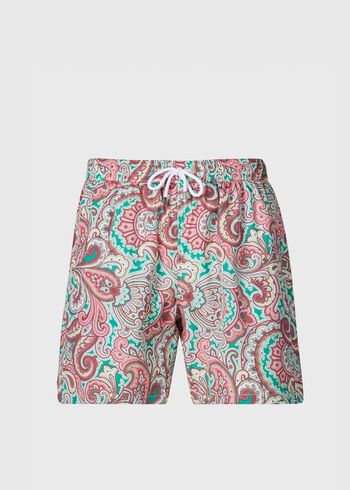 Paul Stuart Paisley Print Swim Trunk