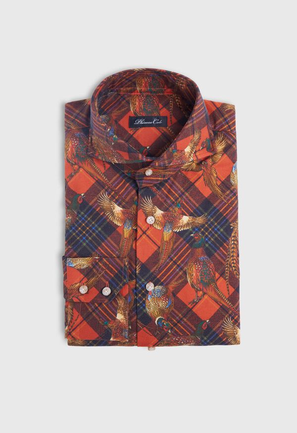 Paul Stuart Pheasant Plaid Brushed Cotton Shirt, image 2