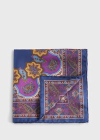 Paul Stuart Silk Twill Paisley Pocket Square, thumbnail 1