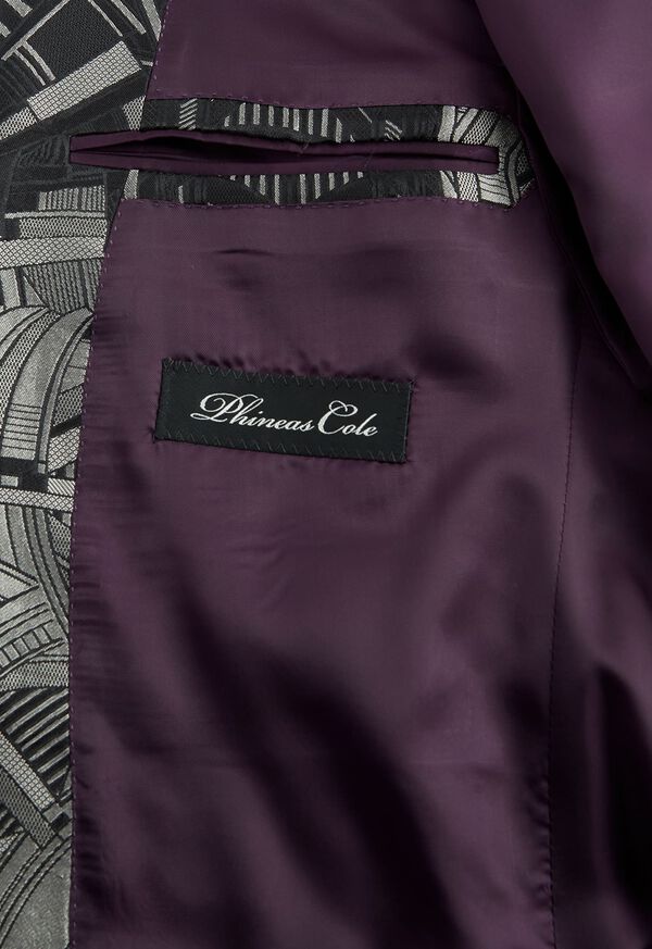 Paul Stuart Silk Woven Deco Dinner Jacket, image 3