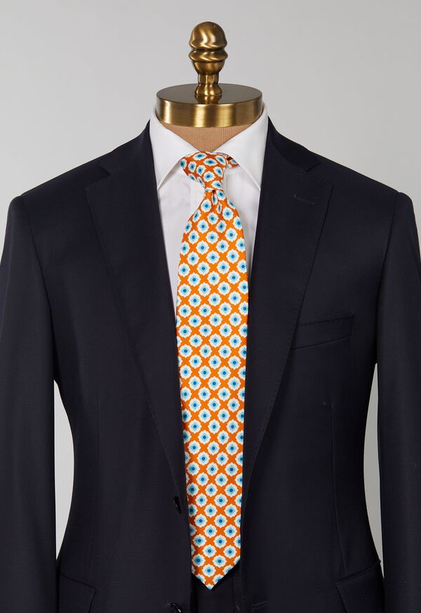 Paul Stuart Medallion Print Tie, image 2