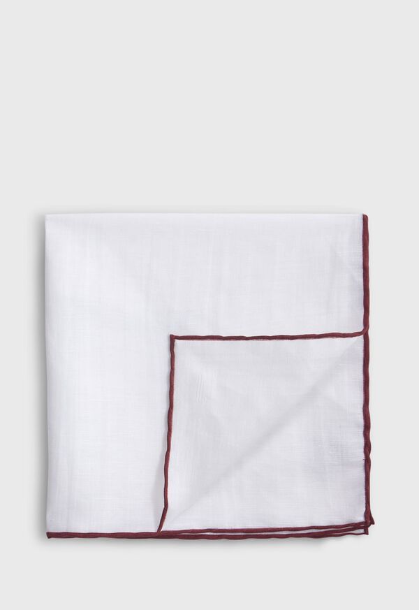 Paul Stuart Handkerchief with Contrast Border, image 1