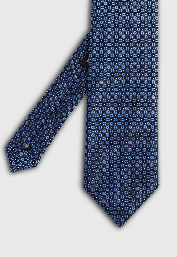 Paul Stuart Silk Jacquard Small Medallion Tie, image 1