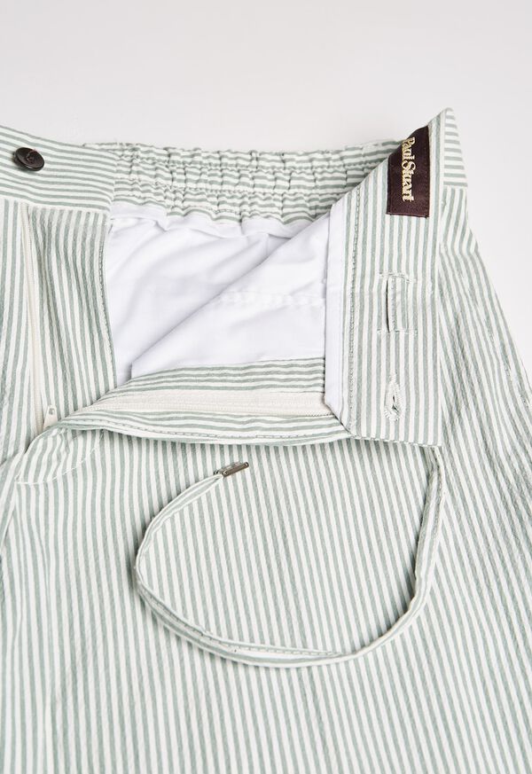 Paul Stuart Slim Fit Drawstring Seersucker Pant, image 2